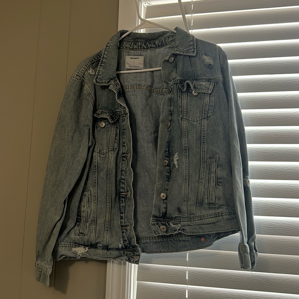 Distressed Jean Jacket